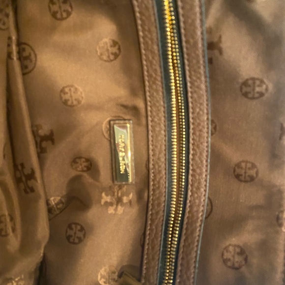 Brown Tory Burch 3 pocket tote - Picture 4 of 8